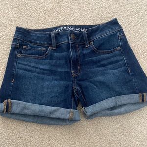 midi jean shorts